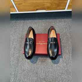 Ferragamo мужские кожаные туфли, верх из импортной кожи, подкладк