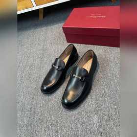 Ferragamo мужские кожаные туфли, верх из импортной кожи, подкладк