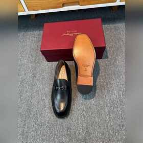 Ferragamo мужские кожаные туфли, верх из импортной кожи, подкладк
