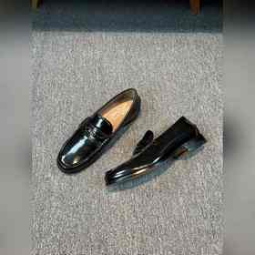 Ferragamo мужские кожаные туфли, верх из импортной кожи с открыты