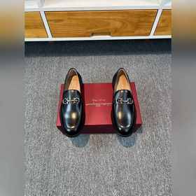 Ferragamo мужские кожаные туфли, верх из импортной кожи, подкладк
