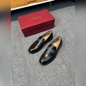Ferragamo мужские кожаные туфли, верх из импортной кожи, подкладк