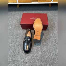 Ferragamo мужские кожаные туфли, верх из импортной кожи, подкладк