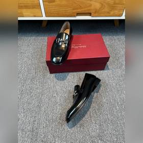 Ferragamo мужские кожаные туфли, верх из импортной кожи, подкладк