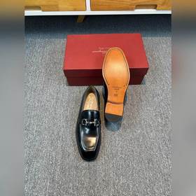 Ferragamo мужские кожаные туфли, верх из импортной кожи, подкладк
