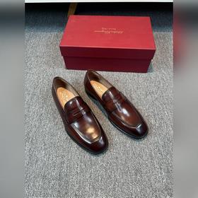 Ferragamo мужские кожаные туфли, верх из импортной кожи, подкладк