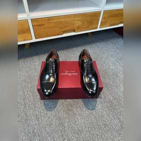Ferragamo мужские кожаные туфли, верх из импортной кожи, подкладк