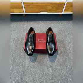 Ferragamo мужские кожаные туфли, верх из импортной кожи, подкладк