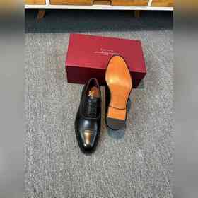 Ferragamo мужские кожаные туфли, верх из импортной кожи, подкладк