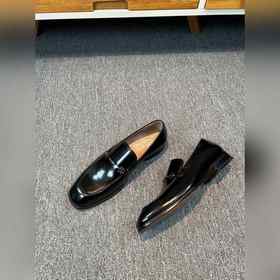 Ferragamo мужские кожаные туфли, верх из импортной кожи с открыты