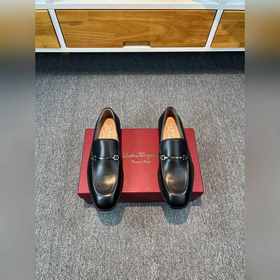 Ferragamo мужские кожаные туфли, верх из импортной кожи, подкладк