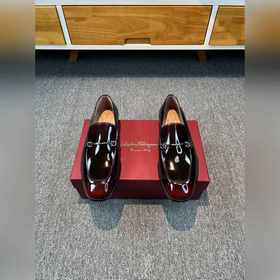 Ferragamo мужские кожаные туфли, верх из импортной кожи, подкладк