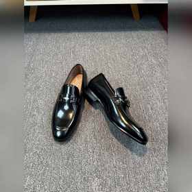 Ferragamo мужские кожаные туфли, верх из импортной кожи с открыты