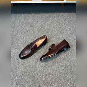 Ferragamo мужские кожаные туфли, верх из импортной кожи, подкладк