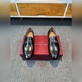 Ferragamo мужские кожаные туфли, верх из импортной кожи, подкладк