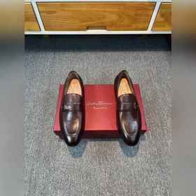 Ferragamo мужские кожаные туфли, верх из импортной кожи, подкладк