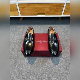 Ferragamo мужские кожаные туфли, верх из импортной кожи, подкладк