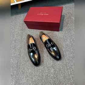 Ferragamo мужские кожаные туфли, верх из импортной кожи, подкладк