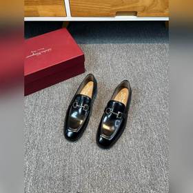 Ferragamo мужские кожаные туфли, верх из импортной кожи, подкладк