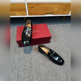 Ferragamo мужские кожаные туфли, верх из импортной кожи, подкладк