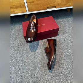 Ferragamo мужские кожаные туфли, верх из импортной кожи, подкладк
