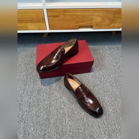 Ferragamo мужские кожаные туфли, верх из импортной кожи, подкладк