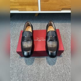 Ferragamo мужские кожаные туфли, верх из импортной кожи, подкладк