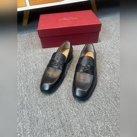 Ferragamo мужские кожаные туфли, верх из импортной кожи, подкладк