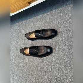 Ferragamo мужские кожаные туфли, верх из импортной кожи, подкладк
