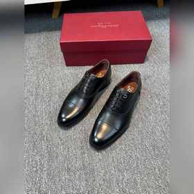 Ferragamo мужские кожаные туфли, верх из импортной кожи, подкладк