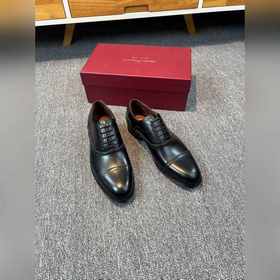 Ferragamo мужские кожаные туфли, верх из импортной кожи, подкладк