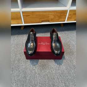 Ferragamo мужские кожаные туфли, верх из импортной кожи, подкладк