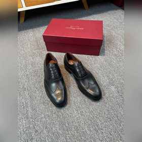 Ferragamo мужские кожаные туфли, верх из импортной кожи, подкладк