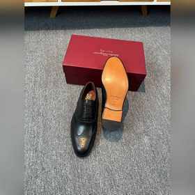 Ferragamo мужские кожаные туфли, верх из импортной кожи, подкладк