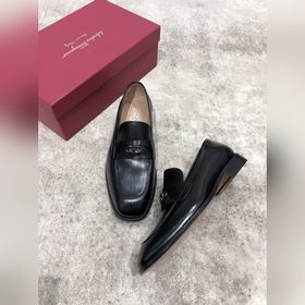 Ferragamo мужские кожаные туфли, верх из импортной кожи, открытый