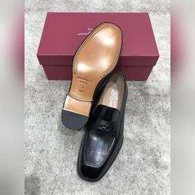 Ferragamo мужские кожаные туфли, верх из импортной кожи, открытый