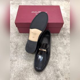 Ferragamo мужские кожаные туфли, верх из импортной кожи, открытый