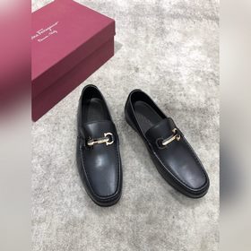 Ferragamo мужские кожаные туфли, верх из импортной кожи, открытый