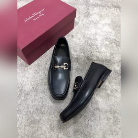 Ferragamo мужские кожаные туфли, верх из импортной кожи, открытый