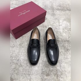 Ferragamo мужские кожаные туфли, верх из импортной кожи, открытый