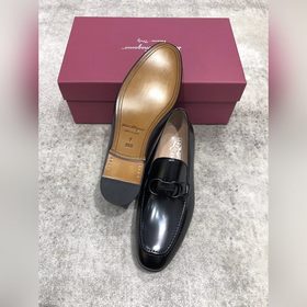 Ferragamo мужские кожаные туфли, верх из импортной кожи, открытый