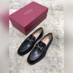 Ferragamo мужские кожаные туфли, верх из импортной кожи, открытый