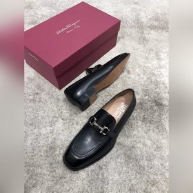Ferragamo мужские кожаные туфли, верх из импортной кожи, открытый
