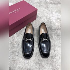 Ferragamo мужские кожаные туфли, верх из импортной кожи, открытый