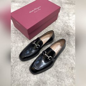 Ferragamo мужские кожаные туфли, верх из импортной кожи, открытый