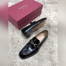 Ferragamo мужские кожаные туфли, верх из импортной кожи, открытый