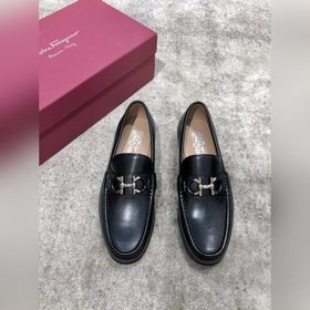 Ferragamo мужские кожаные туфли, верх из импортной кожи, открытый