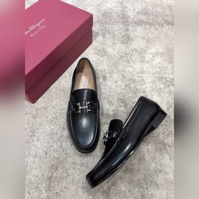Ferragamo мужские кожаные туфли, верх из импортной кожи, открытый