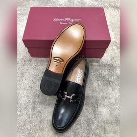Ferragamo мужские кожаные туфли, верх из импортной кожи, открытый