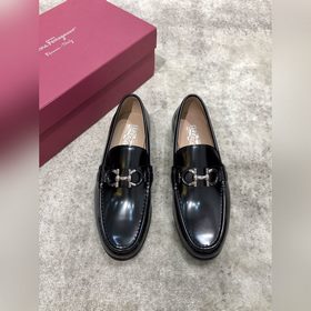 Ferragamo мужские кожаные туфли, верх из импортной кожи, открытый